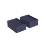 Set of 2 clothes storage organizers 42x30x17cm., dark blue