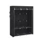 Fabric wardrobe 45x130x167cm., black