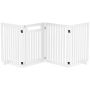 Safety gate for dogs PawHut 240x81cm., white