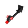 Wall mount for bicycles, black and red