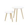 Side table set LET07WN, 2 pieces, white