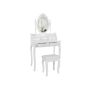 Elegant vanity table with rotating mirror