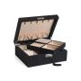 Lockable jewelry box JBC235BK, black