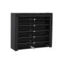 Fabric shoe rack RXJ12H 88 x 28 x 160 cm., black