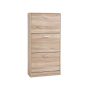Wooden shoe cabinet with 3 opening doors LBC03NL