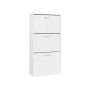 Shoe cabinet with 3 opening doors, white LBC03WTV1