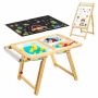 Laste sensoorsete tegevuste laud VEVOR G16SKU2, 7-in-1, 82 × 51 × 52 cm