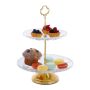 Serveерimisalus Relaxdays 10039082.0, 2 tasandit, Ø 23 × 30 cm