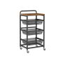 Serveeerimiskäru VASAGLE LRC040K01, 4 tasandit, 31,7 × 40 × 76 cm