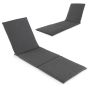 Chaise longue cushion, 1 pc, Grey, 182 × 59 × 4.5 cm