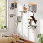 Wall-mounted cat scratching post, wall-mounted, 5-piece set