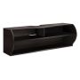 Wall-mounted TV shelf, 3 compartments, 123.2 × 40.6 × 40.6 cm