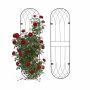 Seinale kinnitatavad taimerestid Relaxdays, 2 tk, Must, 140 × 38 × 1 cm