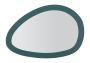 Dekoratiivne seinapeegel Saturno, 71 × 48 × 1,5 cm