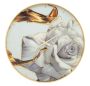 Wall clock Glass Rose, Ø 80 × 5 cm