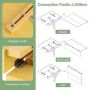 Wall-mounted folding desk, Double-folding, 80 × 45 × 60 cm