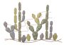 Wall decoration Cactus, 90 × 64 × 2.5 cm