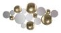 Seinadekoratsioonipaneel Gold Mirror Glam, Kuldne, 118 × 60 × 2,5 cm