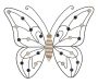 Seinakaunistuspaneel Butterfly, 39,5 × 33,5 × 1,5 cm