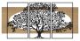 Seinapaneelide komplekt Tree, 3 tk, 176 × 2 × 90 cm