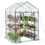 Kasvuhoone VEVOR 1,4 × 1,4 m(2) PVC, 10 riiulit, 137 × 196 × 137 cm