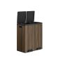 Prügikast SONGMICS LTB60NL, 2 × 30 l mahutit, Pruun, 59 × 65,2 × 36,5 cm