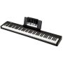 Digital Piano Keyboard, 88 Keys, Black, 125 × 23.5 × 24 cm