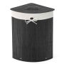 Laundry Basket, 15 Gallon, Black, Ø 14.5 × 24 inches