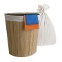 Pesukorv Relaxdays 10052219_126, kolmnurkne kaanega, 80 l, 36 × 60 × 36 cm