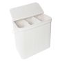 Pesukorv Relaxdays 10052930_8577, 150 l kaanega, Valge, 61,5 × 61 × 41,5 cm