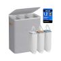 SONGMICS laundry basket, 2 compartments, 170 l, 56 × 40 × 75 cm