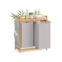 Pesukorv SONGMICS, 3 sektsiooni, 150 l, 63 × 33 × 78 cm