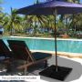 Umbrella base, 4 panels, Black, 50.8 × 50.8 × 12.7 cm