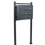 Mailbox set of 3, graphite color