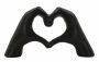Skulptuur Lover, Must, 25 × 13,5 × 7,5 cm