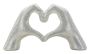 Skulptuur Lover, Hõbedane, 25 × 13,5 × 7,5 cm