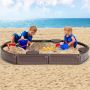 Sandbox, Brown, 185 × 105 × 21 cm
