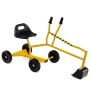 Sand digging toy, two-handed controls, Yellow, 121 × 40 × 64 cm