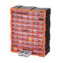 Väikeste detailide hoiukapp VEVOR MJ10505, 60 sahtlit, Must/oranž, 39 × 50 × 18 cm