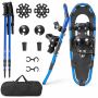 Snowshoe set, with poles and bags, 30 × 9 inches