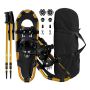 Snowshoe set with hiking poles, Gold, 63 × 21 cm