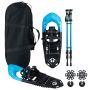 Snowshoes with hiking poles, 35–45 EUR, 62 × 22 cm