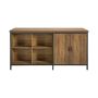 Kitchen island 170x60x89cm., brown/black