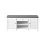 Hallway bench 35x50x110cm., white/gray