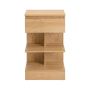 Bedside table 39x39x65cm., light brown