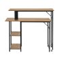 Desk 172x60x100cm., black/brown