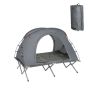Outdoor lounger tent 194x145x157cm., gray/black
