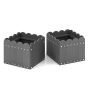 Planting pots, 2 pcs, 31.75 × 30.48 × 25.4 cm