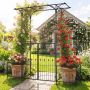 Garden Arch, 2 Planters, 79 × 20.5 × 81 in