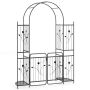 Garden arch, lockable gate, 2 shelves, 163 × 50 × 220 cm
